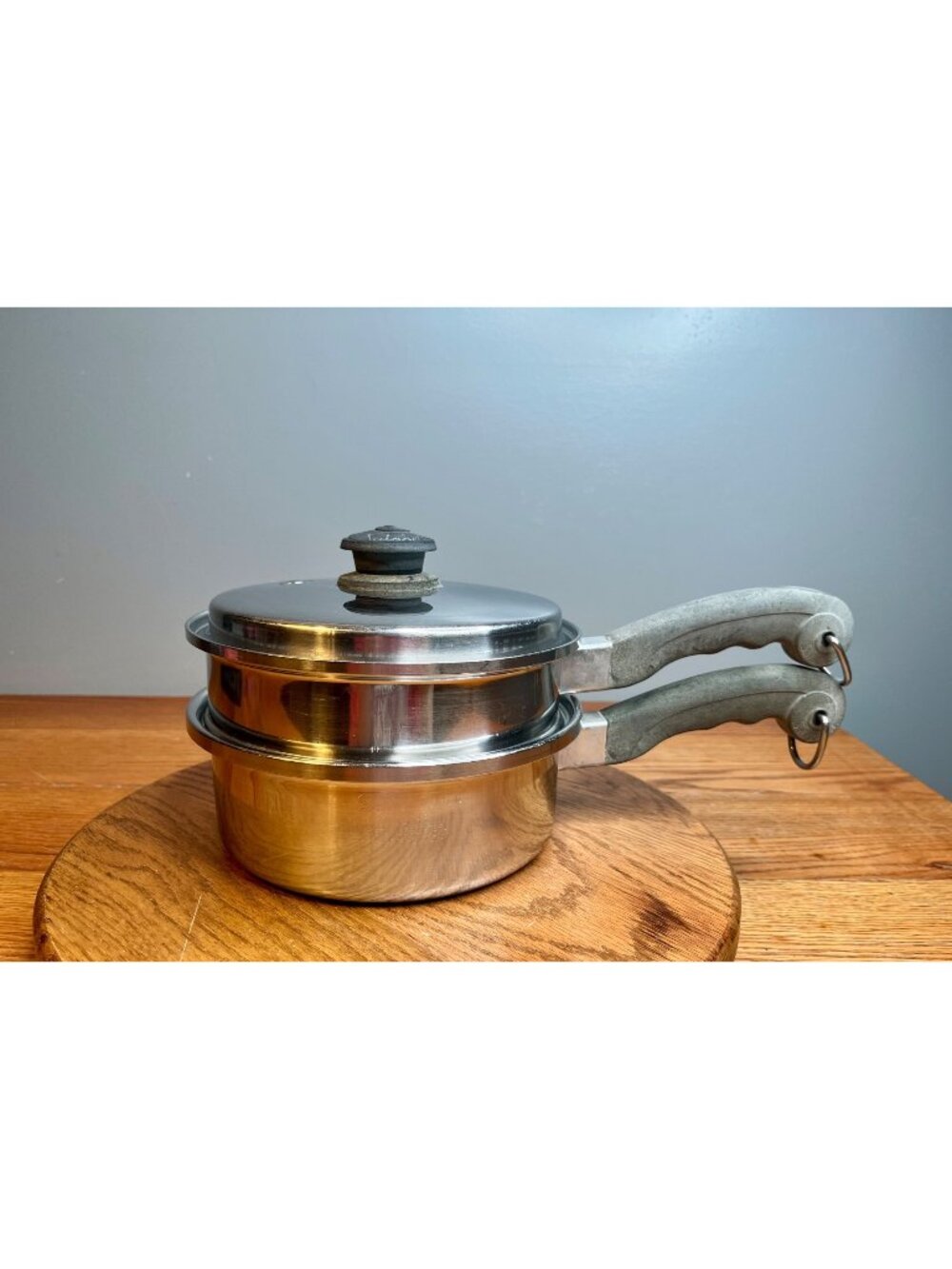 2QT Saladmaster  Stainless Steel Saucepan  with Vapo Lid And Steamer  Insert; In